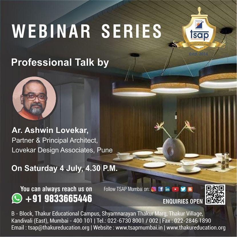 Professional Talk by AR. Ashwin Lovekar
